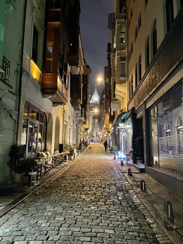 Istanbul streets near Galata Tower