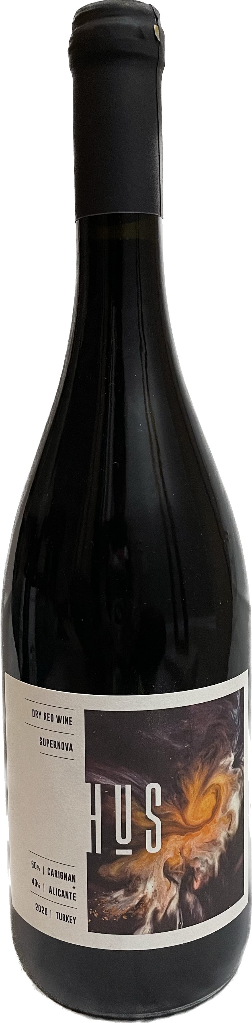 HUS Supernova red wine bottle from Turkey
